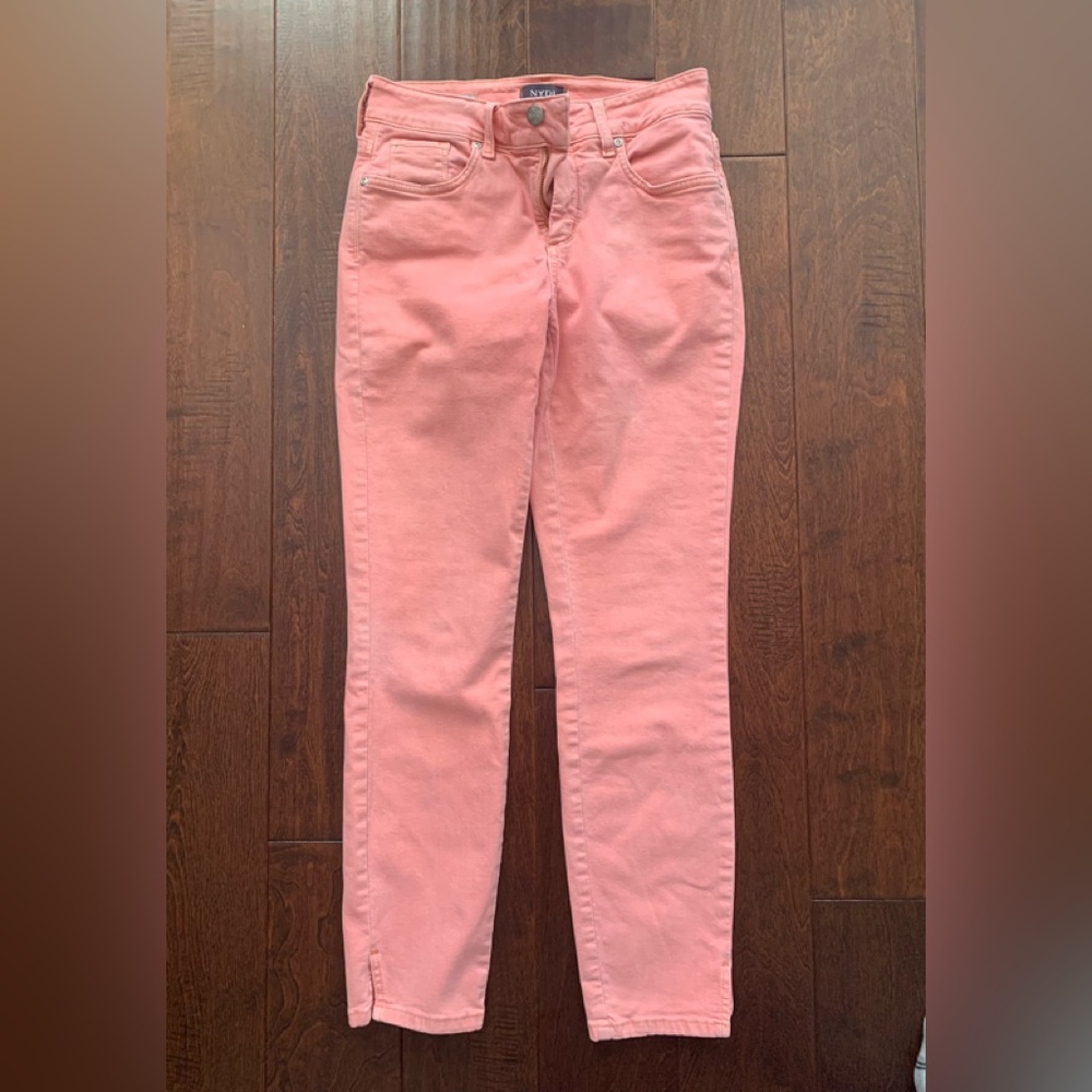 NYDJ Ami Skinny Ankle Coral-Colored Size 2